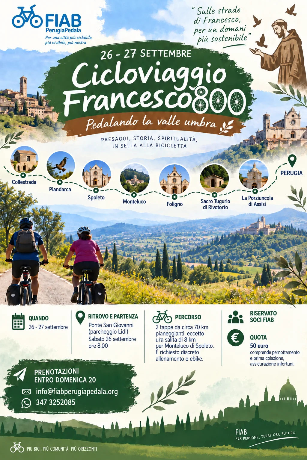 3° Cicloviaggio FIAB Perugia Pedala - Francesco800